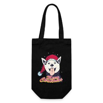 Joyeux Noël Husky Noël Noël - Sac à bouteille - noir - Devant