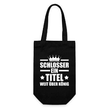 Schlosserei Schweisser Metallbauer Schlosser - Geschenkbeutel für Flaschen - Schwarz - Vorne