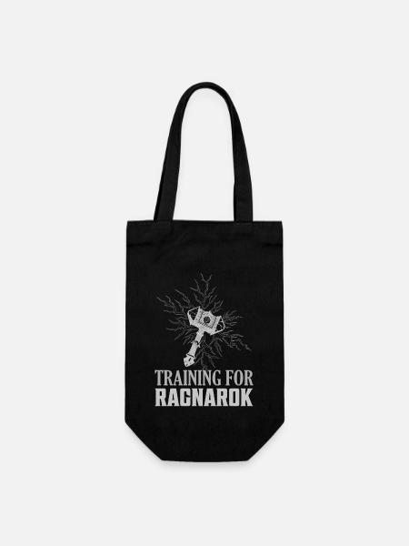 Training For Ragnarok Vikings Norse - Geschenkbeutel für Flaschen - Schwarz