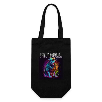 Graffiti Style - Cool Pitbull 4 - Gift Bag for Bottles - black - Front