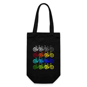 Vélos colorés Retro Wheel Cycliste - Sac à bouteille - noir - Devant