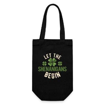 Der St. Patricks Day - die Shenanigans können - Geschenkbeutel für Flaschen - Schwarz - Vorne