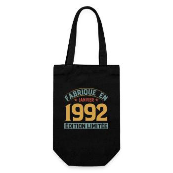 Fabriqué En Janvier 1992 Édition Limitée - Sac à bouteille - noir - Devant