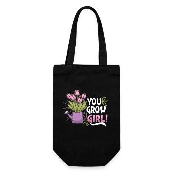Gardening Plants Gardener Plantation Nature Gift - Gift Bag for Bottles - black - Front