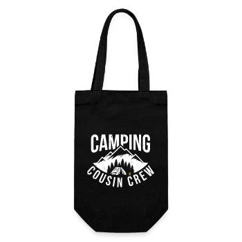 Camping Cousin Crew - Geschenkbeutel für Flaschen - Schwarz - Vorne