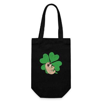 Paresseux Trèfle Mignon Trèfle Paresseux St Patrick - Sac à bouteille - noir - Devant