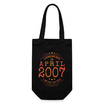 Birthday April 2007 Limited Edition Vintage - Gift Bag for Bottles - black - Front