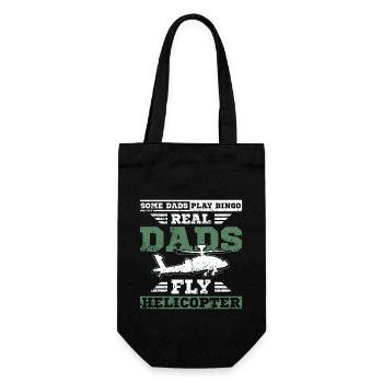 Papa militaire papa pilote d’hélicoptère - Sac à bouteille - noir - Devant