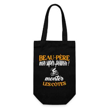 Beau-père t-shirt cycliste humoristique vélo - Sac à bouteille - noir - Devant