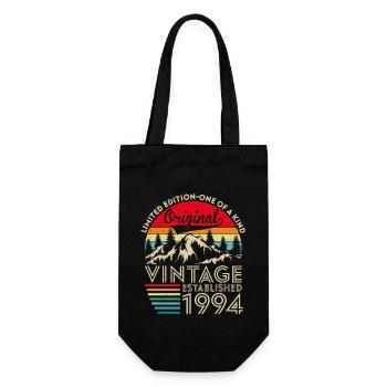 Original Vintage Établi En 1994 Anniversaire - Sac à bouteille - noir - Devant