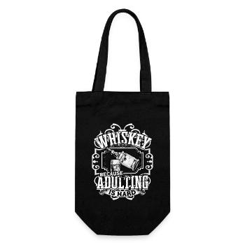 adult humor adult gift birthday ges - Gift Bag for Bottles - black - Front