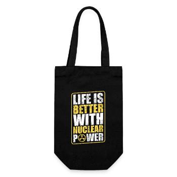 Nuclear Energy Radiation Nuclear Power Engineer - Gift Bag for Bottles - black - Front