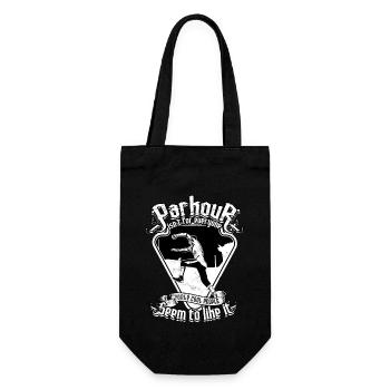 Parkour Freerunning Runner Back Flip Jumping - Sac à bouteille - noir - Devant