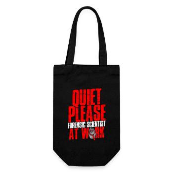Forensic Science Detective True Crime Investigator - Gift Bag for Bottles - black - Front