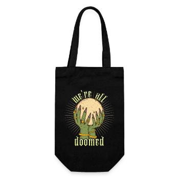 Crystal ball divination clairvoyant funny saying - Gift Bag for Bottles - black - Front