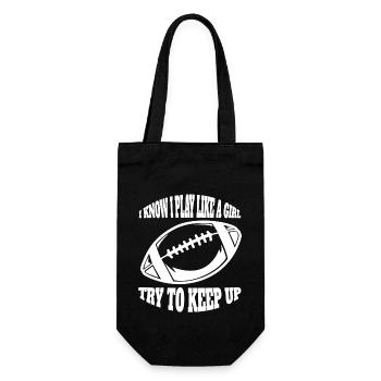 football américain, entraîneur football, femme, fan football - Sac à bouteille - noir - Devant