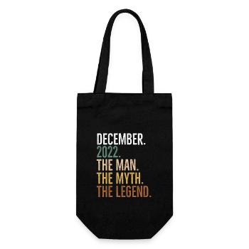 December 2022 The Man The Myth The Legend - Gift Bag for Bottles - black - Front