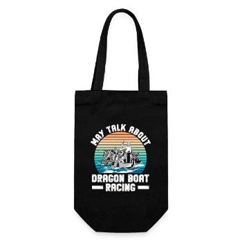 Drachenboot Und Drachenboottrainer - Gift Bag for Bottles - black - Front