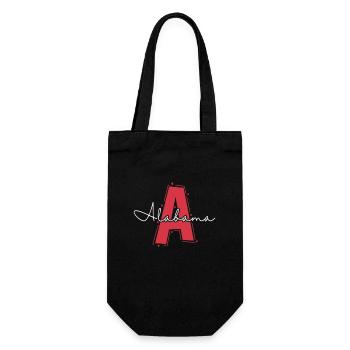 Alabama State USA America - Gift Bag for Bottles - black - Front