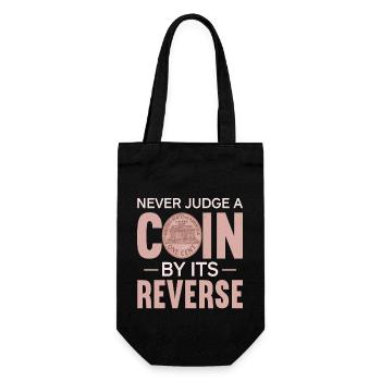 Coin Collector Numismatics Rare Coins Coin Lover - Gift Bag for Bottles - black - Front