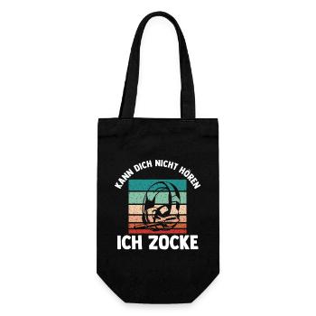 Can't hear you I'm gambling Gamer Gaming - Gift Bag for Bottles - black - Front