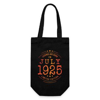 Geburtstag Juli 1925 Limited Edition Vintage - Geschenkbeutel für Flaschen - Schwarz - Vorne