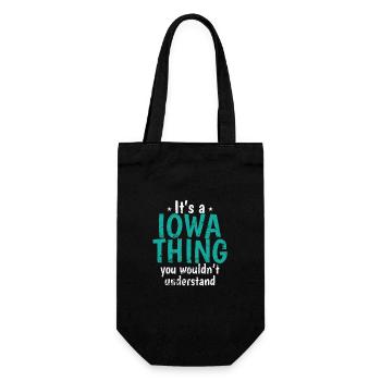 Iowa It's a Iowa Thing You wounldn't understand - Gift Bag for Bottles - black - Front