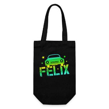 Felix's birthday - Gift Bag for Bottles - black - Front