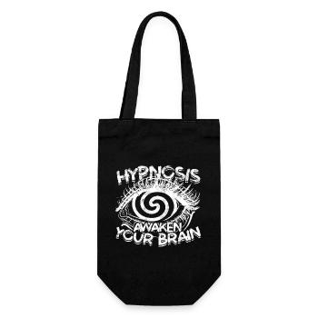 hypnose hypnotisch hypnotisieren hypnotiseur gesch - Geschenkbeutel für Flaschen - Schwarz - Vorne