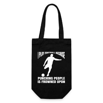 Football player Footballer Football Football coach - Gift Bag for Bottles - black - Front