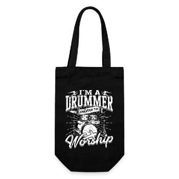 Drummer Jesus Cross Drummer Drummer - Gift Bag for Bottles - black - Front