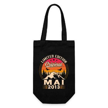 Cadeau D'anniversaire Nées En Mai 2013 - Sac à bouteille - noir - Devant
