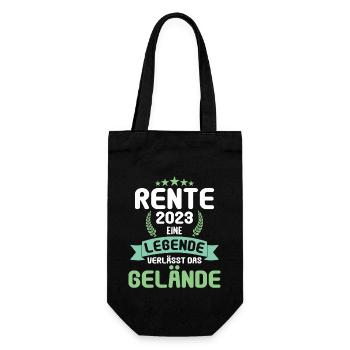 Retraité 2023 Retraité 2023 Pension 2023 - Sac à bouteille - noir - Devant