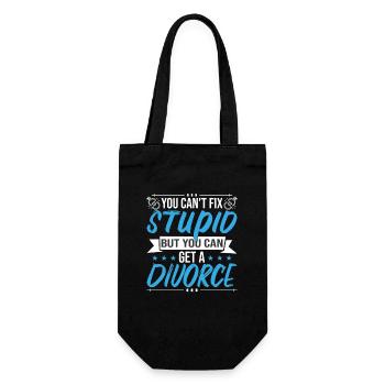 You Can Get A Divorce - Gift Bag for Bottles - black - Front