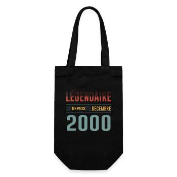 Légendaire Depuis Décembre 2000 Anniversaire - Sac à bouteille - noir - Devant
