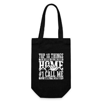 agent immobilier agent immobilier cadeau cadeau - Sac à bouteille - noir - Devant