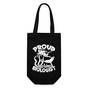 marine biology marine biologist sea biology biologist - Gift Bag for Bottles - black - Front