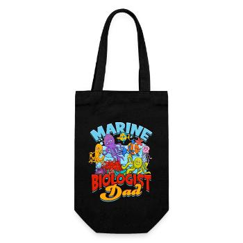marine biology marine biologist sea biology biologist - Gift Bag for Bottles - black - Front