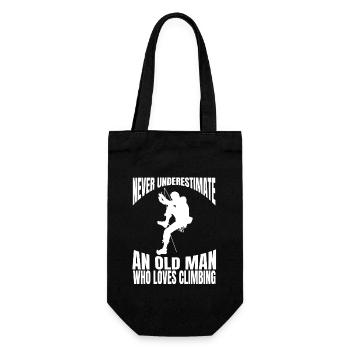 Climbing Bouldering Mountains Mountain Mountaineering Hiking - Gift Bag for Bottles - black - Front