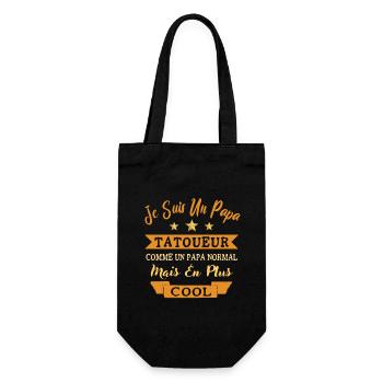 Cadeau pour Homme papa tatoueur cadeau de père - Sac à bouteille - noir - Devant