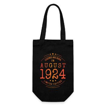 Anniversaire Août 1924 Edition Limitée Millésime - Sac à bouteille - noir - Devant