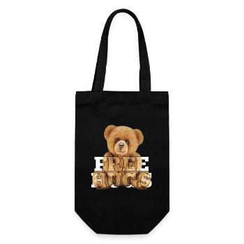 Teddy Free Hugs Cadeau - Sac à bouteille - noir - Devant