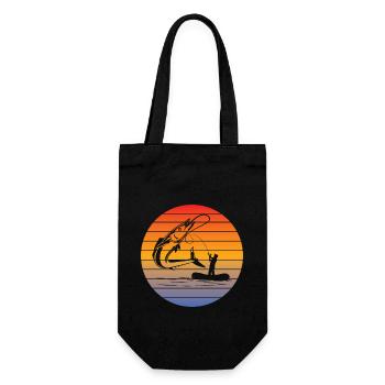 Fishing Hooks Fishing Fishing Fishing Fishing - Gift Bag for Bottles - black - Front