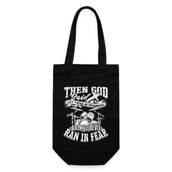 Drummer Jesus Cross Drummer Drummer - Gift Bag for Bottles - black - Front