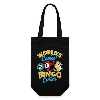 Bingo Jeu Joueur de bingo Grand-mère Loterie de jeu - Sac à bouteille - noir - Devant