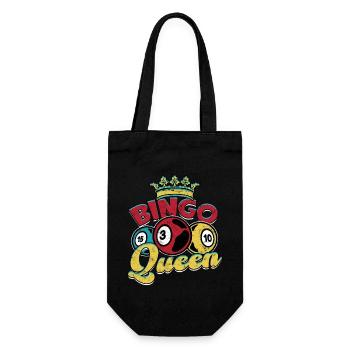 Bingo Jeu Joueur de bingo Grand-mère Loterie de jeu - Sac à bouteille - noir - Devant