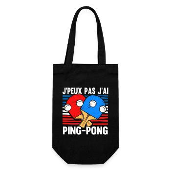 Ping Pong | Pongiste | Tennis De Table - Sac à bouteille - noir - Devant