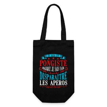 Pongiste Ping Pong Tennis De Table - Sac à bouteille - noir - Devant