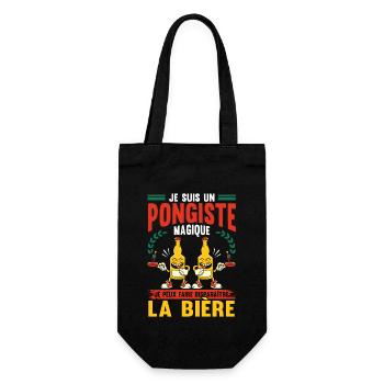 Pongiste Bière - Sac à bouteille - noir - Devant