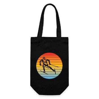 Skieurs Noël Ski Ski Sports d’hiver - Sac à bouteille - noir - Devant